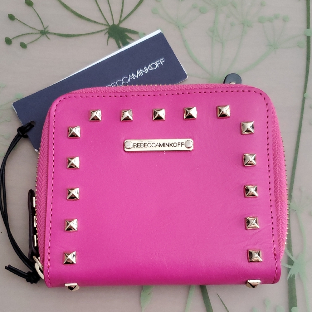 NWT Rebecca Minkoff Zip Around Studded Wallet